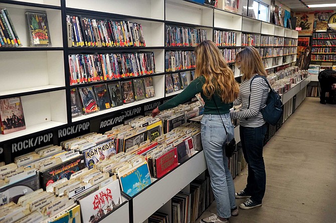 Lou Russell says his store attracts a wide range of customers. “It’s everybody,” he says. “A lot of kids, a lot of Boomers, and a lot of people in between. Kids are discovering their parents’ vinyl in the garage and pulling it out and getting excited. They’re buying Pink Floyd and Fleetwood Mac and the Eagles, plus new stuff like Mac DeMarco.”