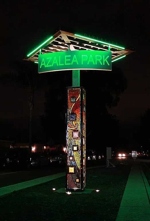 Azalea Park is known for its variety of art installations and surrounding uber-trekkable canyons.