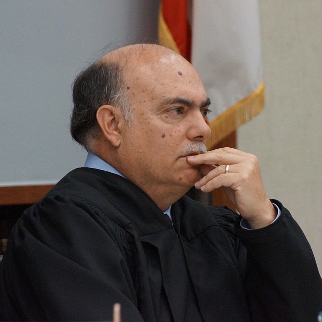Hon. judge Carlos Armour said NO to reducing bail. Photo by Eva Knott.