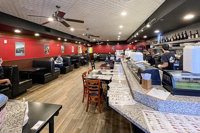 A larger dining room