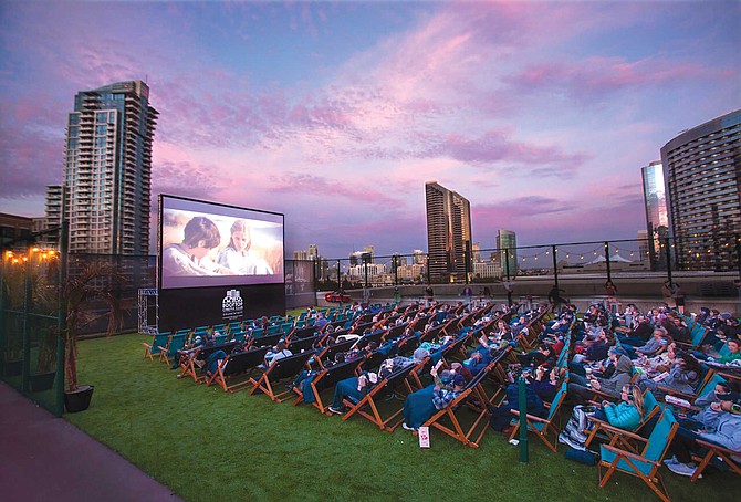 Classic films, cult favorites, themed nights, singalongs and family-friendly screenings are shown at the Rooftop Cinema Club.