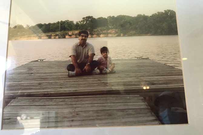 Nima with his dad, Fred, many restaurants ago.