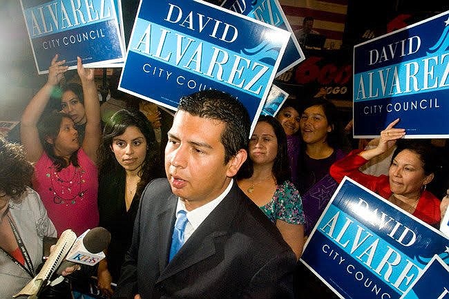 Ex-city councilman David Alvarez is lobbying on behalf of Bird scooters.