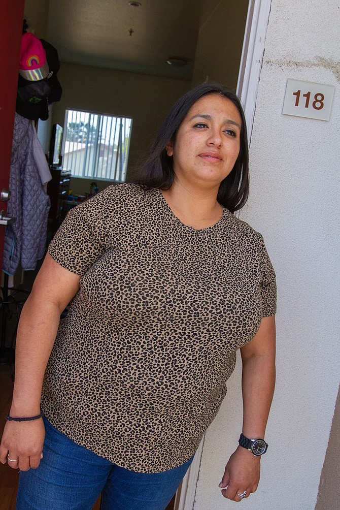For four years, Karina Martinez lived in a tent off the 76, right up the hill from Albertson’s and the police station.