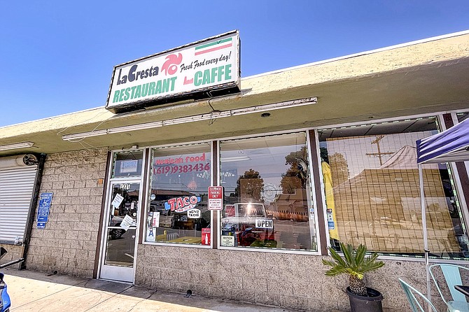 The only dedicated restaurant in Crest, California