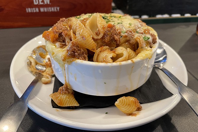 Shepherd's Pasta, just like shepherd's pie, but with seashell pasta instead of mashed potatoes