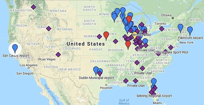 Airports using unleaded Swift fuel