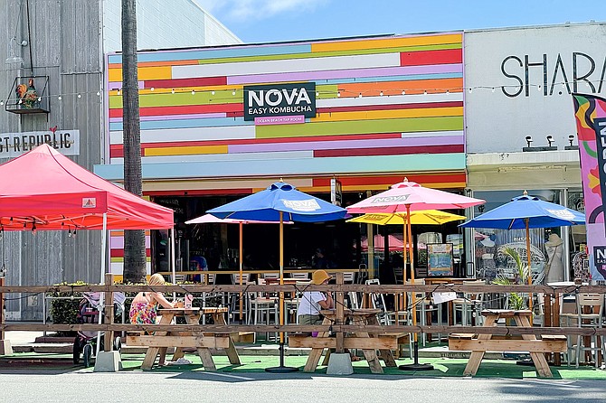 When Novo Brazil Brewing opened its Ocean Beach taproom, it was branded Nova Easy Kombucha.