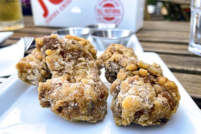 Japanese fried chicken, upgraded from what used to be on the ramen bar's menu