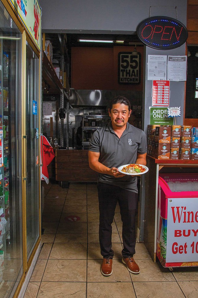 It wasn’t the first food counter installed behind San Diego Market, but considering the fact that previous tenants lasted months, not years, 55 Thai’s longevity speaks volumes.