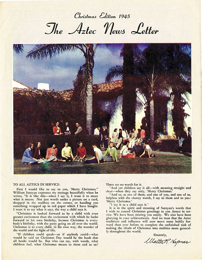 Aztec News Letter Christmas Edition, 1945