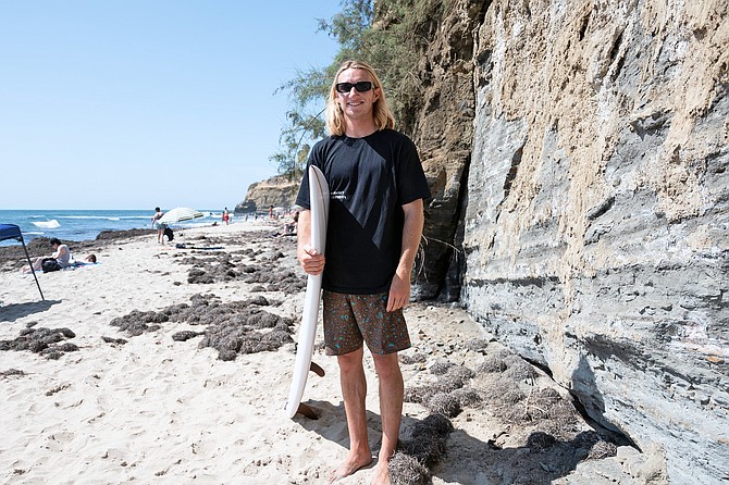 San Diego native, Ryan Filds, talks about the surf around Sunset Cliffs.