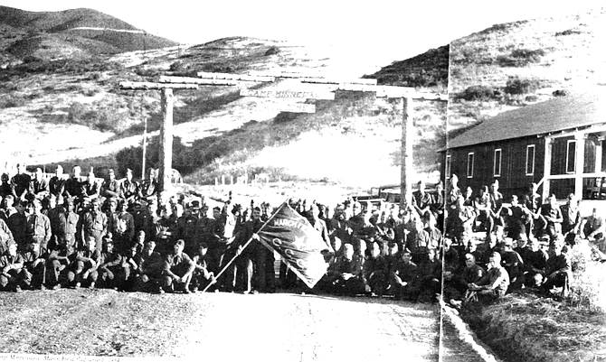 The camp at Minnewawa was located where the Thousand Trails RV Park in Jamul stands today. (1934 flag award, Camp Minewawa)