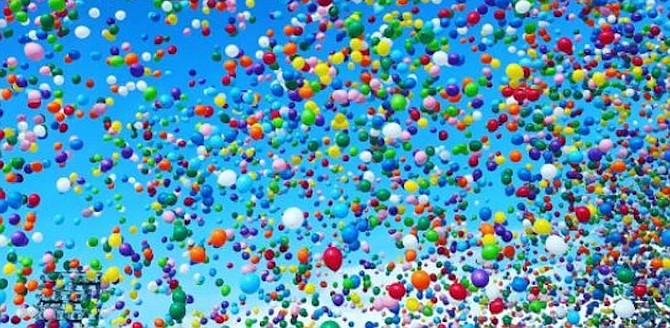 "Balloons are a wasteful, single-use product that quickly become trash," says Encinitas.