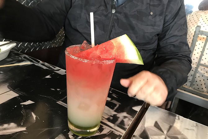 Erik’s kiwi-watermelon-lemonade drink, $7.95.