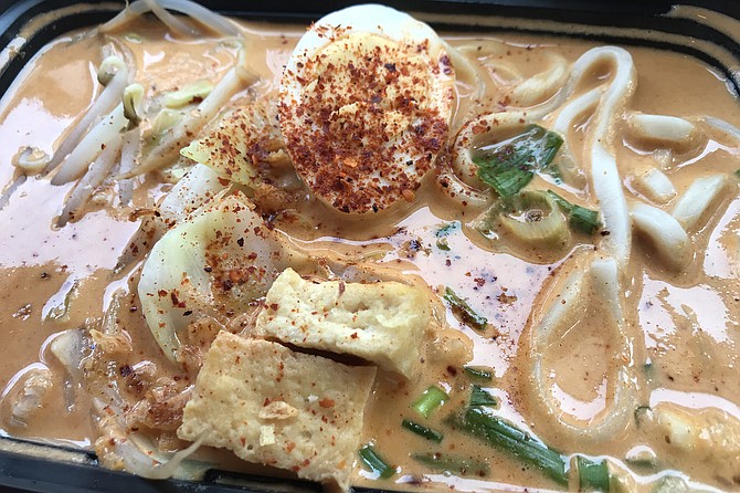 Laksa, a catch all soup that’s a staple for millions of Malaysians.