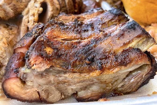 Baby back ribs, just a small part of the $20 sampler