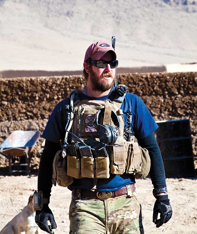 Josh Christy getting ready to step out on a mission in Olumbagh, Afghanistan.