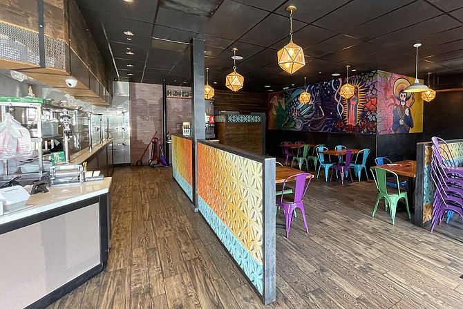 Inside the Grantville location of Crack Taco Shop