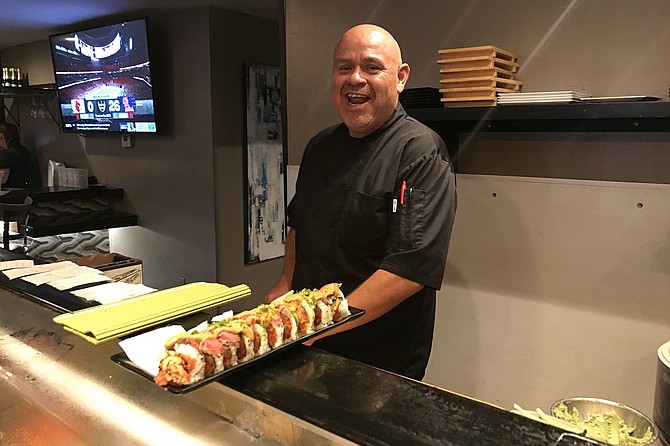 Erik Medina’s last sushi, the Dirty Vegas Maki.