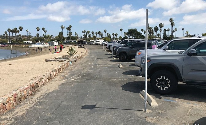 Mission Bay RV Park beach parking