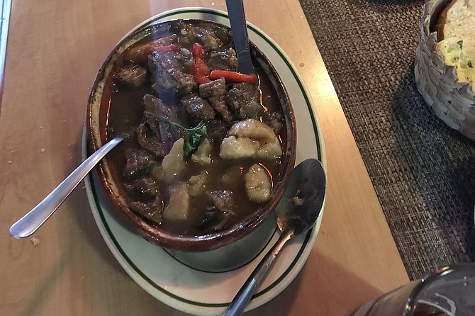 Jose Luis and Javier’s favorite dish, Estofado Aragonese, $12.50.