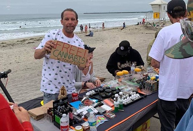 Free cannabis with donation