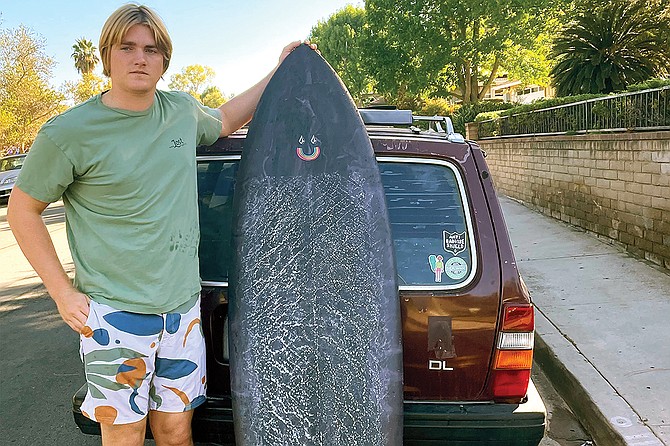 20-year-old SDSU student Jacob Brown has been surfing for 15 years.