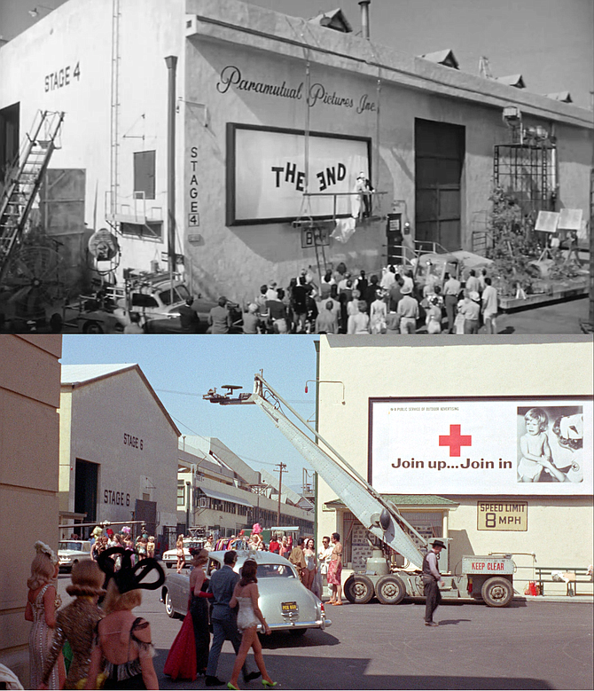 The Paramount backlot as seen in "The Errand Boy" and "The Carpetbaggers."