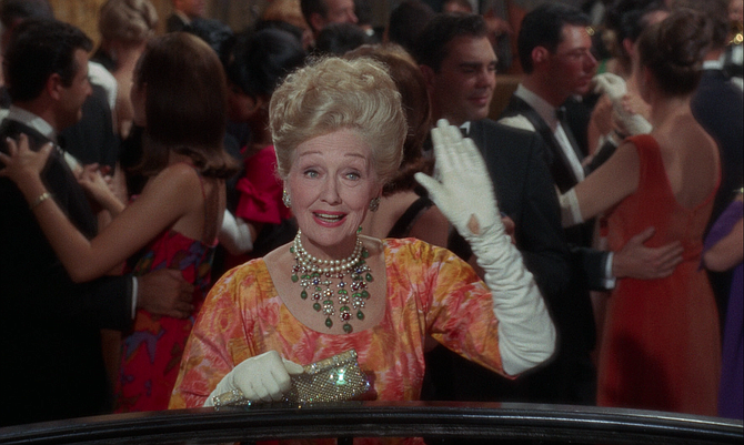 Hedda Hopper making a rare topless appearance.