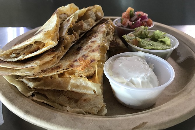 Quesadilla make surprisingly filling breakfast.