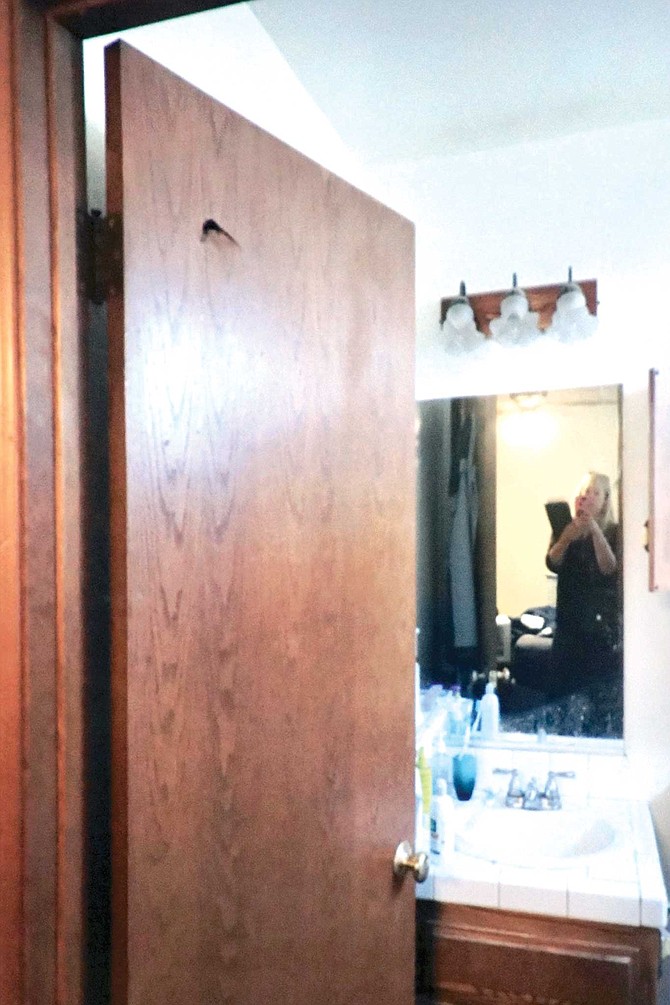 “One time when I thought she was super angry with me, I thought she was going to attack me. I locked myself in the bathroom, and she started attacking me with the golf club.” Jean hit the wooden door with the club. “It was a nine iron,” recalled Andy.