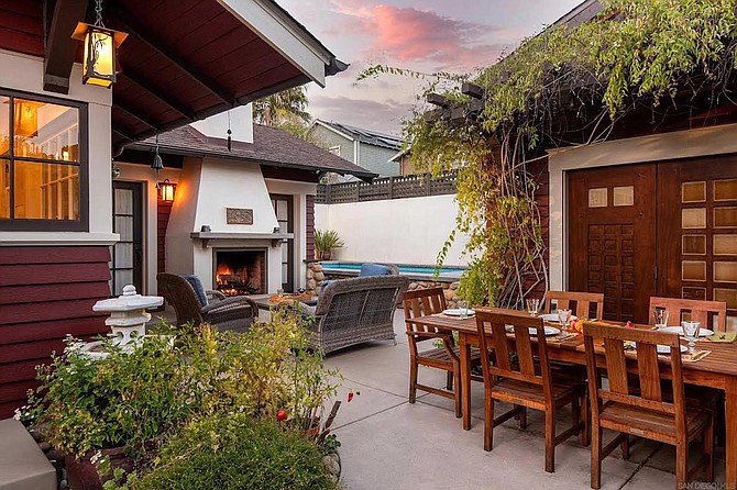 Even the outdoor spaces are cozy.