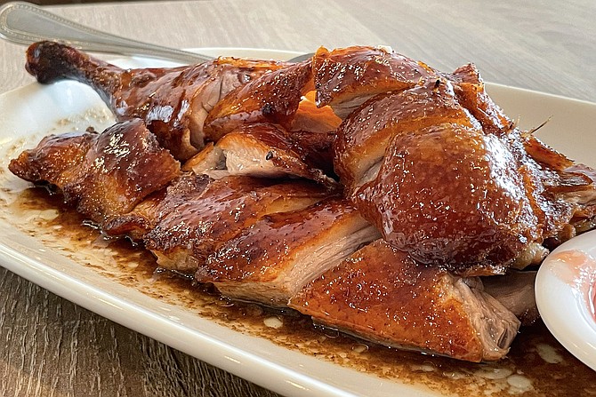 Crispy, Cantonese-style roasted duck from Eastern Dynasty