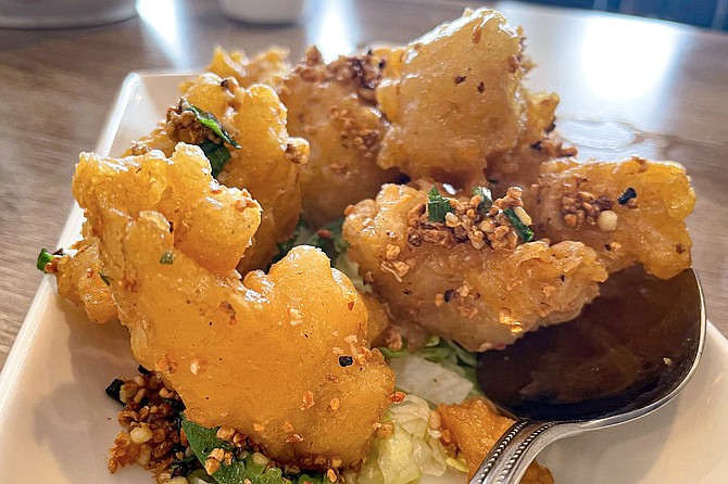 Spotted on another table, the fried squid appetizer did not disappoint.
