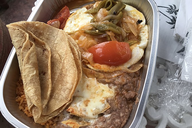Beautiful mess: Norte’s huevos rancheros.