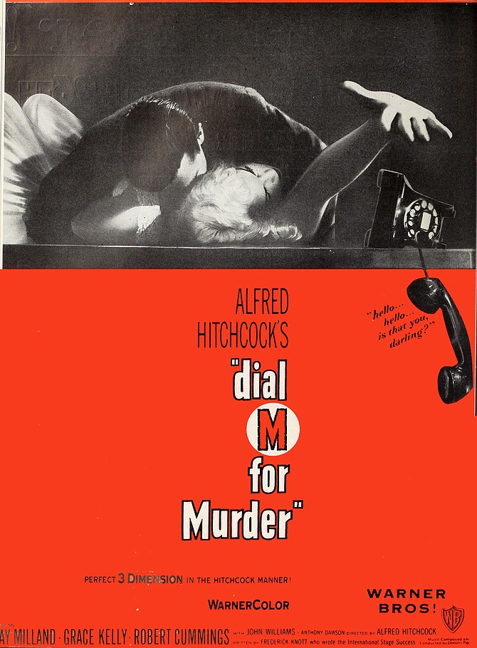 Trade ad for Alfred Hitchcock's Dial 'M' for Murder. "Motion Picture Daily," April 22, 1954.