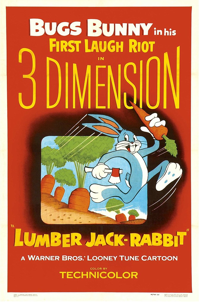 What's immersive, doc? One-sheet from Chuck Jones' Lumberjack Rabbit.