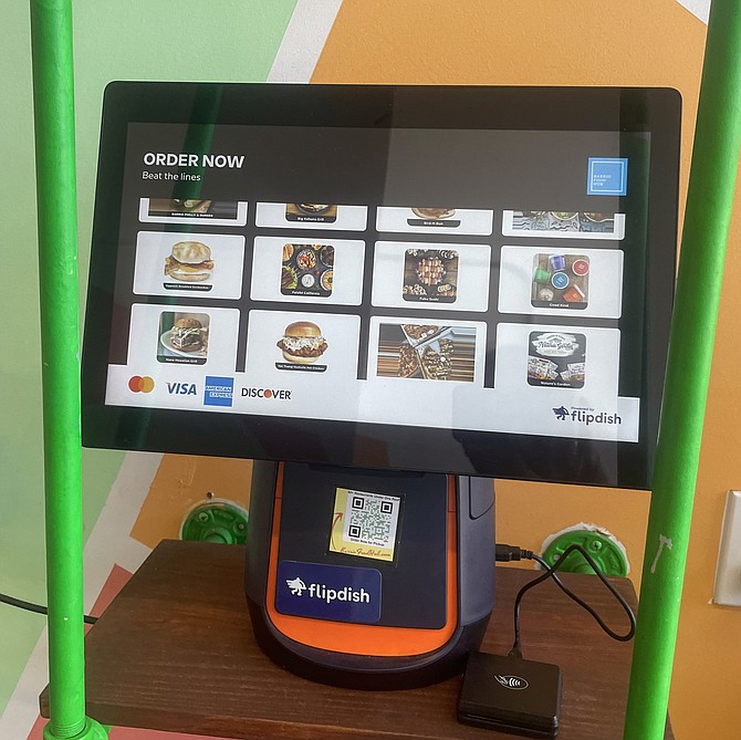 One can order take-out from more than 40 restaurants from this one touchscreen menu.