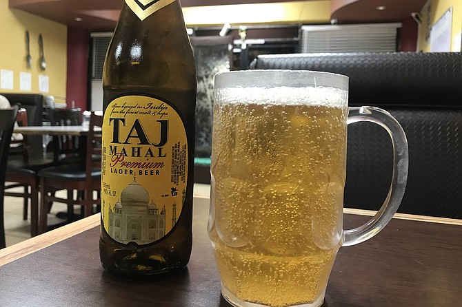 One of four Indian beers at Biriyani King. Nine bucks, but worth it.