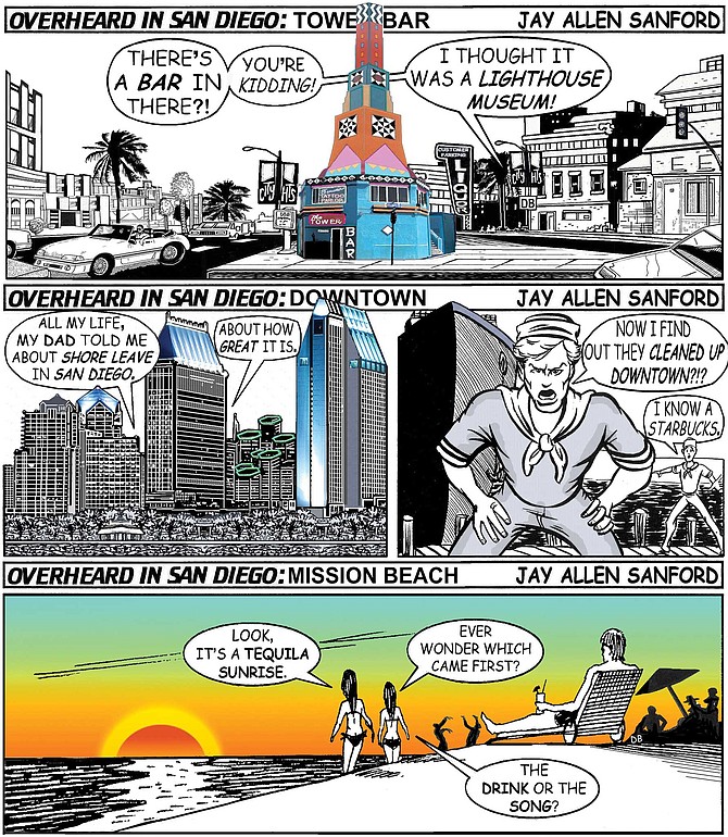 One thing people frequently ask is why Overheard has never “modernized” by going full color. Well, a trio of strips actually have run in color.