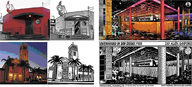 I create the background from one or more compiled photos of the locale.