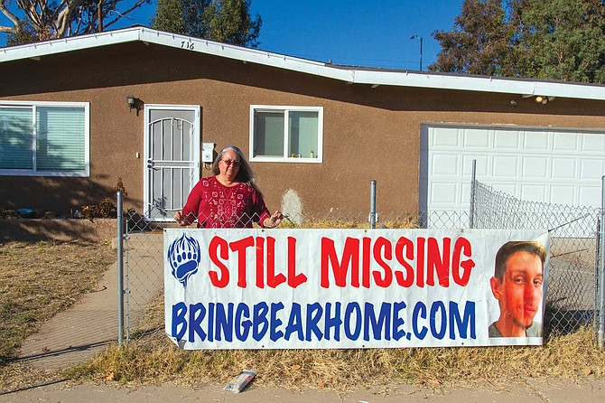 Bear’s family members initially posted a $10,000 reward, then bumped it up to $50,000 four years later. In the meantime, they put up a billboard in Lakeside, on southbound State Route 67 at Mapleview Street, as well as a banner reading “Bring Bear Home” outside his El Cajon house.