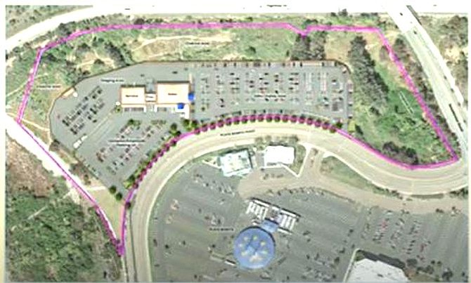 The lot split will divide the 15-acre site to squeeze in the CarMax on Plaza Bonita Road.