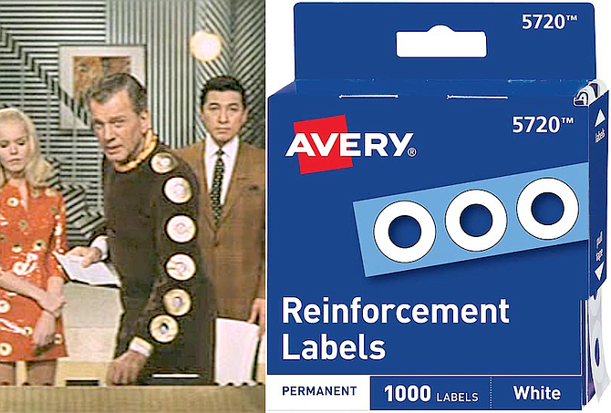 Costumes inspired by items found in a college dorm.