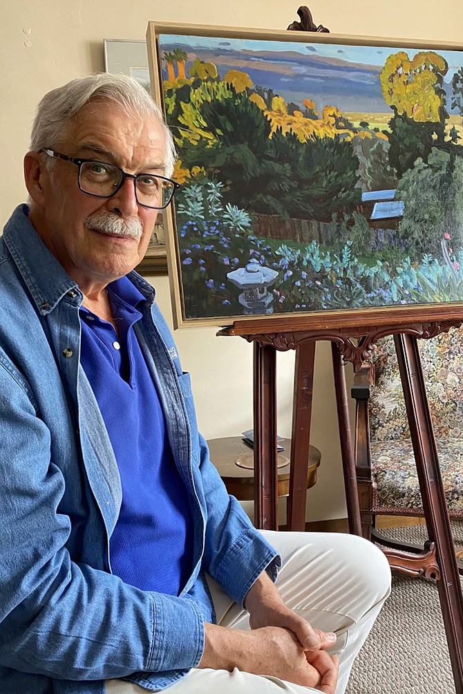 Local Jeffrey Carr paints Southern California beaches and landscapes. Attend the opening reception at St. James by-the-Sea Episcopal Church on November 18.