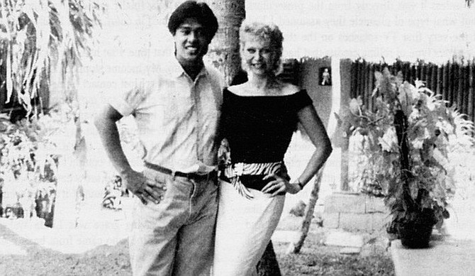 Hercules and Karen Wilkening. "He became my tour guide and my family and my lover and my bodyguard."