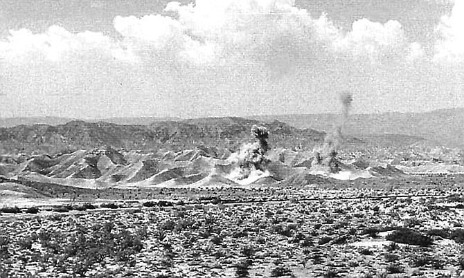 When ordnance is "too nasty to be transported," Albritton and his team blow it up where it lies. - Image by Joe Klein
