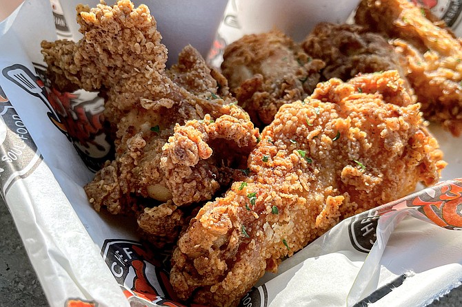 Crispy fried wings from the homegrown, family-operated food business, Chef Budda Blasian Soul Food