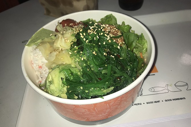 Seaweed and sesame seeds.